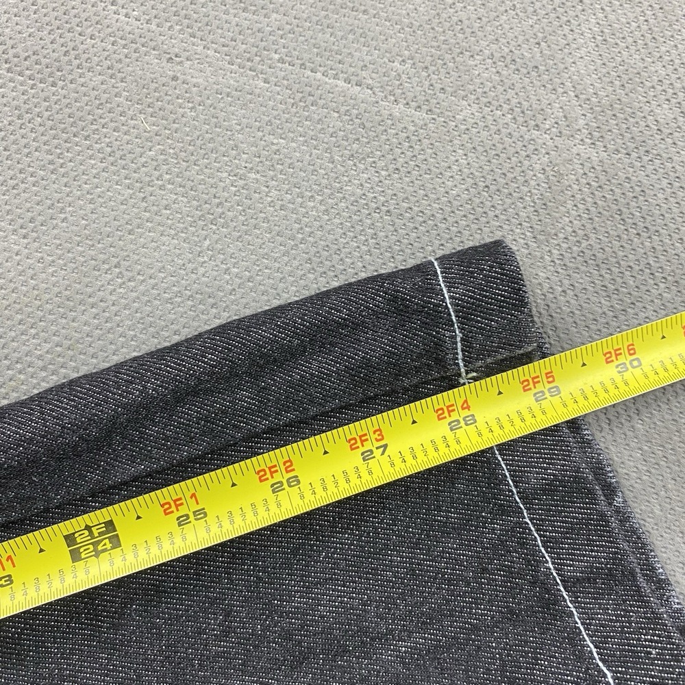 Vintage Southpole Jeans Mens 36x29 Black Carpenter Baggy Wide Skater Embroidered - Picture 11 of 14